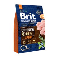 BRIT Premium By Nature Sport, Pui, hrană uscată câini, activitate intensă, 3kg - 1