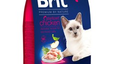 BRIT Premium by Nature Sterilised, Pui, hrană uscată pisici, 8kg