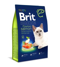 BRIT Premium by Nature Sterilized, Somon, hrană uscată pisici sterilizate, 8kg - 1