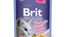 BRIT Premium, File Pui, plic hrană umedă pisici, (în aspic), 85g