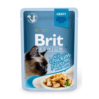 BRIT Premium, File Pui, plic hrană umedă pisici, (în sos), 85g - 1