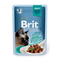 BRIT Premium, File Vită, plic hrană umedă pisici, (în sos), 85g - 1