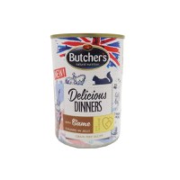 BUTCHER'S Delicious Dinners, Vânat, conservă hrană umedă fără cereale pisici, (în aspic), 400g - 1