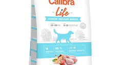 Calibra Dog Life Junior Medium Breed cu Pui, 12 Kg