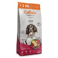 CALIBRA Premium Line Adult, Vită, hrană uscată câini CALIBRA Premium Line Adult, XS-XL, Vită, hrană uscată câini, pachet economic, 14kg - 1