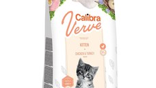 CALIBRA Verve GF Kitten, Pui și Curcan, hrană uscată fară cereale pisici junior, 3.5kg