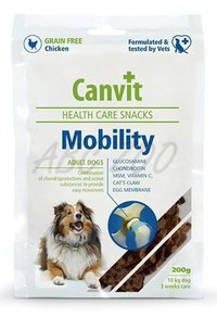 CANVIT Mobility, XS-XL, Pui, punguță recompense funcționale câini, sistem articular, 200g - 1