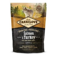 CARNILOVE Adult L-XL, Somon și Curcan, hrană uscată fără cereale câini, 1.5kg - 1