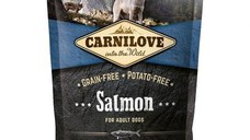 CARNILOVE Adult S-XL, Somon, hrană uscată fără cereale câini, 1.5kg