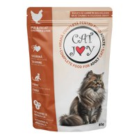 CAT JOY, Pui și Ficat, plic hrană umedă pisici, (în sos), 85g - 1