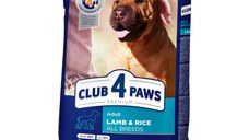 CLUB 4 PAWS Premium Hypoallergenic, Miel și Orez, hrană uscată câini, sensibilități digestive, piele și blană CLUB 4 PAWS Premium, XS-XL, Miel și Orez, hrană uscată câini, alergii, 14kg