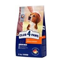 CLUB 4 PAWS Premium, M, Pui, hrană uscată câini, 2kg - 1