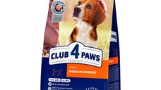 CLUB 4 PAWS Premium, M, Pui, hrană uscată câini, 2kg