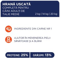 CLUB 4 PAWS Premium, M, Pui, hrană uscată câini, 2kg - 6