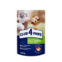 CLUB 4 PAWS Premium, Pui, hrană umedă câini, (în aspic) CLUB 4 PAWS Premium, XS-XL, Pui, plic hrană umedă câini, (în aspic), 100g - 1