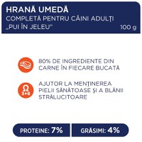 CLUB 4 PAWS Premium, Pui, hrană umedă câini, (în aspic) CLUB 4 PAWS Premium, XS-XL, Pui, plic hrană umedă câini, (în aspic), 100g - 4