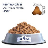 CLUB 4 PAWS Premium Puppies Large Breed, L-XL, Pui, hrană uscată câini, 14kg - 6