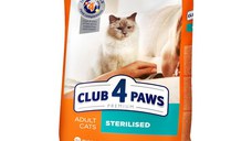 CLUB 4 PAWS Premium Sterilised, Pui, hrană uscată pisici sterilizate, 14kg