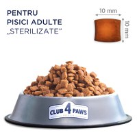 CLUB 4 PAWS Premium Sterilised, Pui, hrană uscată pisici sterilizate, 14kg - 6