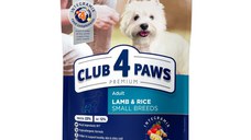 CLUB 4 PAWS Premium, XS-S, Miel și Orez, hrană uscată câini, alergii, 900g