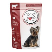 DOG JOY, XS-S, Vită, plic hrană umedă câini, (în sos), 100g - 1