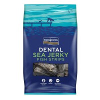 FISH4DOGS Dental Sea Jerky Fish Strips, XS-XL, Pește, punguță recompense fără cereale câini, deshidratat, 100g - 1