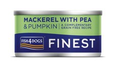 FISH4DOGS Finest, XS-XL, Macrou și dovleac, conservă hrană umedă fără cereale câini, (în suc propriu), 85g