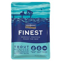 FISH4DOGS Finest, XS-XL, Păstrăv, plic hrană umedă fără cereale câini, (pate), 100g - 1