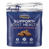 FISH4DOGS Support+ Joint Health, XS-XL, Somon, punguță recompense funcționale fără cereale câini, sistem articular, 225g - 1