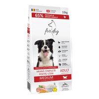 FOR DOG Adult Medium, M, Pasăre, hrană uscată câini, 10kg - 1