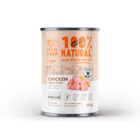 FRESH FARM Goulash, XS-XL, Pui, conservă hrană umedă fără cereale câini, (în supă), 400g - 1