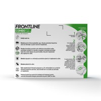 Frontline Combo, soluție spot-on antiparazitara, caini FRONTLINE Combo, spot-on, soluție antiparazitară, câini 2-10kg, 3 pipete - 3