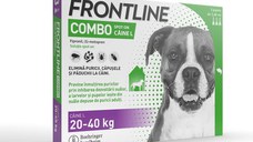 Frontline Combo, soluție spot-on antiparazitara, caini FRONTLINE Combo, spot-on, soluție antiparazitară, câini 20-40kg, 3 pipete