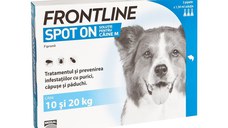 FRONTLINE Spot-On, soluție antiparazitară, câini 10-20kg, 3 pipete