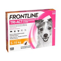 Frontline Tri-Act, solutie spot-on antiparazitară, câini FRONTLINE Tri-Act, spot-on, soluție antiparazitară, câini 5-10kg, 3 pipete - 1