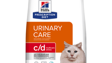 HILL'S Prescription Diet c/d Multicare Stress, Pește oceanic, dietă veterinară pisici, hrană uscată, sistem urinar, sistem nervos, 8kg