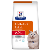 HILL'S Prescription Diet c/d Multicare Stress, Pește oceanic, dietă veterinară pisici, hrană uscată, sistem urinar, sistem nervos, 8kg - 1