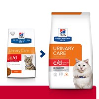 HILL'S Prescription Diet c/d Urinary Multicare Stress, Pui, dietă veterinară pisici, hrană uscată, afecțiuni urinare HILL'S Prescription Diet c/d Multicare Stress, Pui, dietă veterinară pisici, hrană uscată, sistem urinar, sistem nervos, 1.5kg - 1