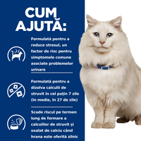 HILL'S Prescription Diet c/d Urinary Multicare Stress, Pui, dietă veterinară pisici, hrană uscată, afecțiuni urinare HILL'S Prescription Diet c/d Multicare Stress, Pui, dietă veterinară pisici, hrană uscată, sistem urinar, sistem nervos, 1.5kg - 9