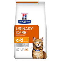 HILL'S Prescription Diet c/d Urinary, Pui, dietă veterinară pisici, hrană uscată, afecțiuni urinare HILL'S Prescription Diet c/d Urinary, Pui, dietă veterinară pisici, hrană uscată, sistem urinar, 3kg - 1