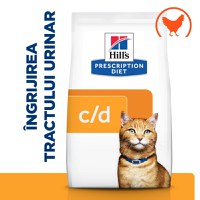 HILL'S Prescription Diet c/d Urinary, Pui, dietă veterinară pisici, hrană uscată, afecțiuni urinare HILL'S Prescription Diet c/d Urinary, Pui, dietă veterinară pisici, hrană uscată, sistem urinar, 3kg - 11