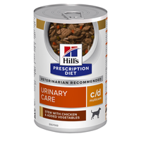 HILL'S Prescription Diet c/d Urinary + Weight Care, Pui cu Legume, dietă veterinară câini, conservă hrană umedă, afecțiuni urinare HILL'S Prescription Diet c/d Urinary Care, Pui cu Legume, dietă veterinară câini, conservă hrană umedă, sistem urinar, (în - 1