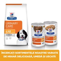 HILL'S Prescription Diet c/d Urinary + Weight Care, Pui cu Legume, dietă veterinară câini, conservă hrană umedă, afecțiuni urinare HILL'S Prescription Diet c/d Urinary Care, Pui cu Legume, dietă veterinară câini, conservă hrană umedă, sistem urinar, (în - 6