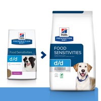 HILL'S Prescription Diet d/d Food Sensitivities, Rață cu Orez, dietă veterinară câini, hrană uscată, sensibilități digestive HILL'S Prescription Diet d/d Food Sensitivities, Rață cu Orez, dietă veterinară câini, hrană uscată, piele si blana, sistem diges - 1