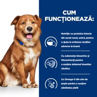 HILL'S Prescription Diet Derm Complete, dietă veterinară câini, conservă hrană umedă, piele & blana, (în sos), 370g - 16