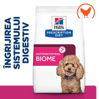 HILL'S Prescription Diet Gastrointestinal Biome Mini, Pui, dietă veterinară câini, hrană uscată, afecțiuni digestive HILL'S Prescription Diet Gastrointestinal Biome Mini, Pui, dietă veterinară câini, hrană uscată, sistem digestiv, 6kg - 5