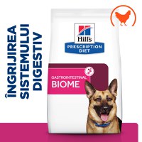 HILL'S Prescription Diet Gastrointestinal Biome, Pui, dietă veterinară câini, hrană uscată, afecțiuni digestive HILL'S Prescription Diet Gastrointestinal Biome, Pui, dietă veterinară câini, hrană uscată, sistem digestiv, 1.5kg - 7