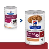 HILL'S Prescription Diet i/d Digestive Care, Curcan, dietă veterinară câini, conservă hrană umedă, sistem digestiv, (în sos), 360g - 1