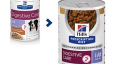 HILL'S Prescription Diet i/d Digestive Care Low Fat, Pui cu Legume, dietă veterinară câini, conservă hrană umedă, sensibilități digestive HILL'S Prescription Diet i/d Digestive Care Low Fat, Pui cu Legume, dietă veterinară câini, conservă hrană umedă, si