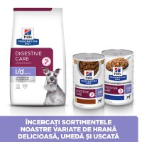 HILL'S Prescription Diet i/d Digestive Care Low Fat, Pui, dietă veterinară câini, hrană uscată, sensibilități digestive HILL'S Prescription Diet i/d Digestive Care Low Fat, Pui, dietă veterinară câini, hrană uscată, sistem digestiv, 1.5kg - 10